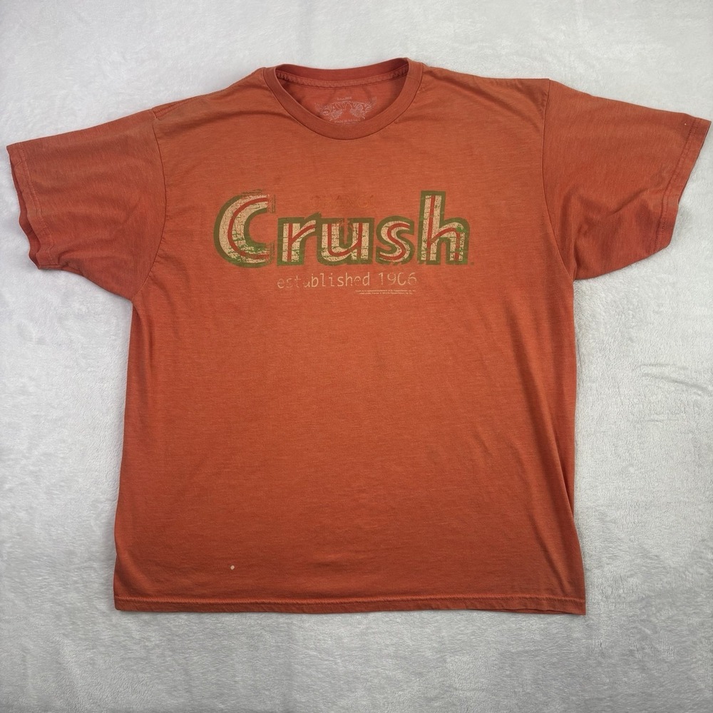 Savvy Crush Orange Soda Graphic Short Sleeve Shirt Men's XL